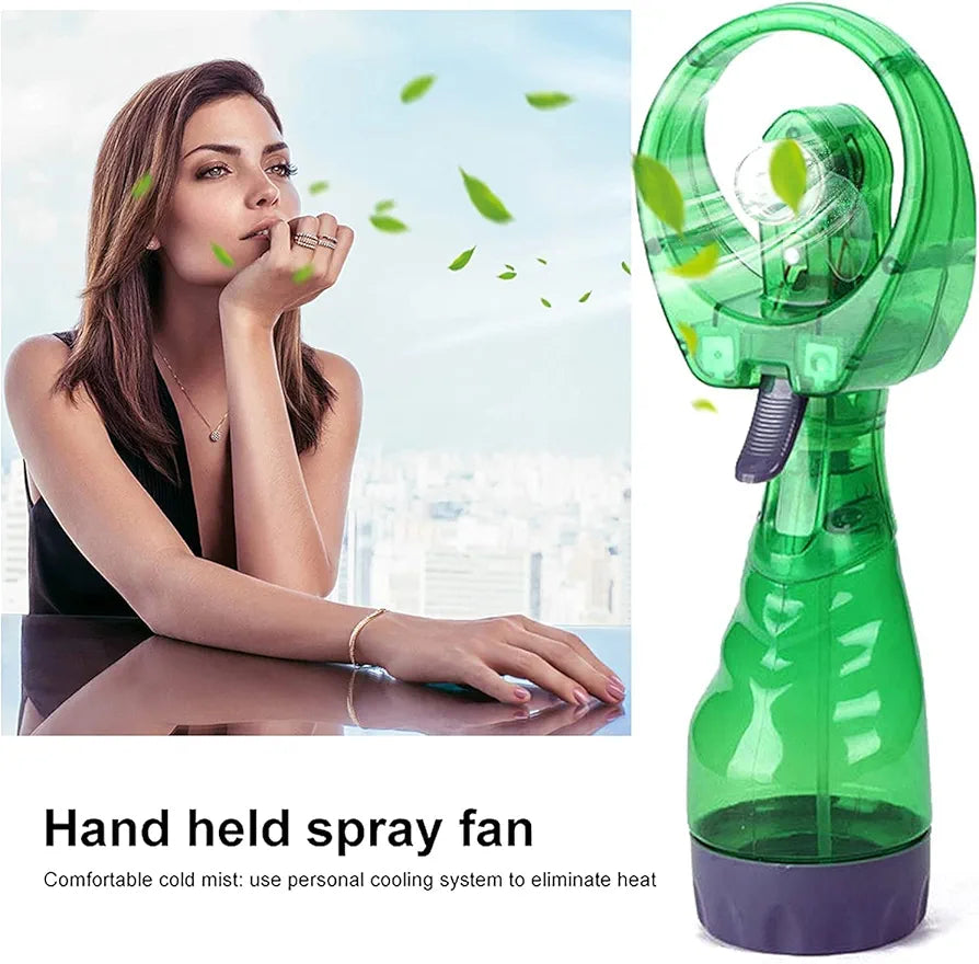 Water Spray Battery Operated Hand Fan