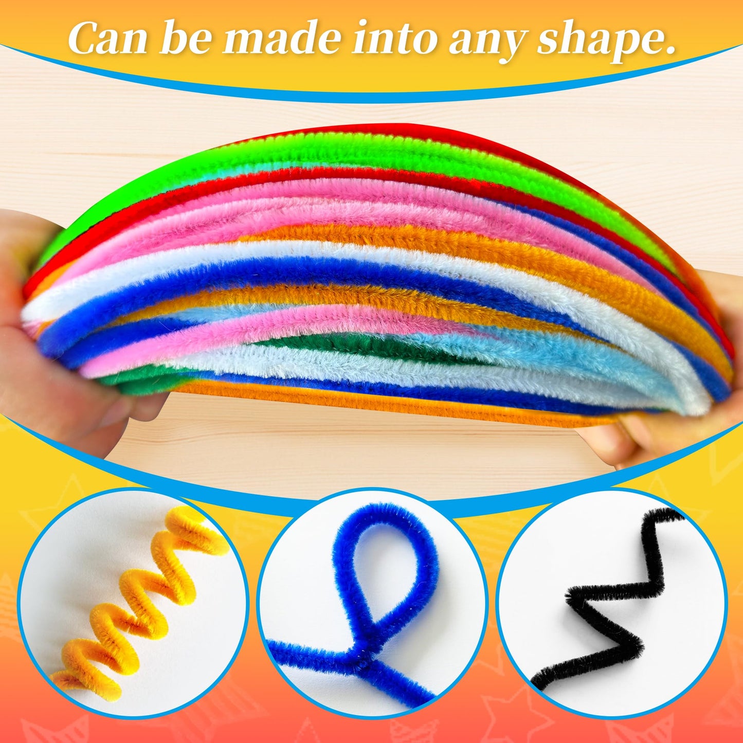 Pipe Cleaner 50 Pcs For Arts & Craft | Colorful