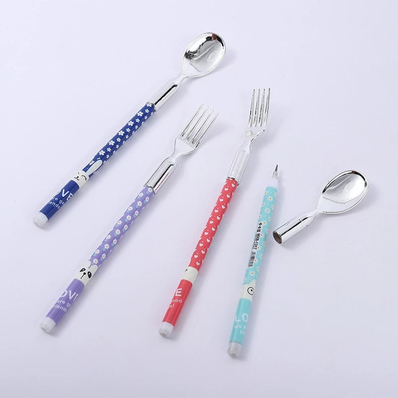 Cute Spoon & Fork Shape Mechanical Pencil (Set of 2)