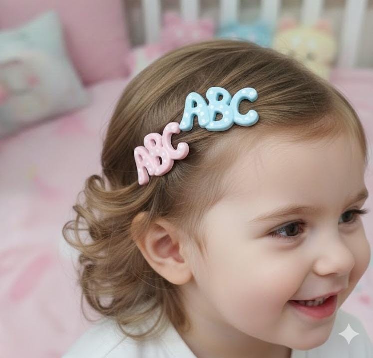 ABC Hair Clips Set