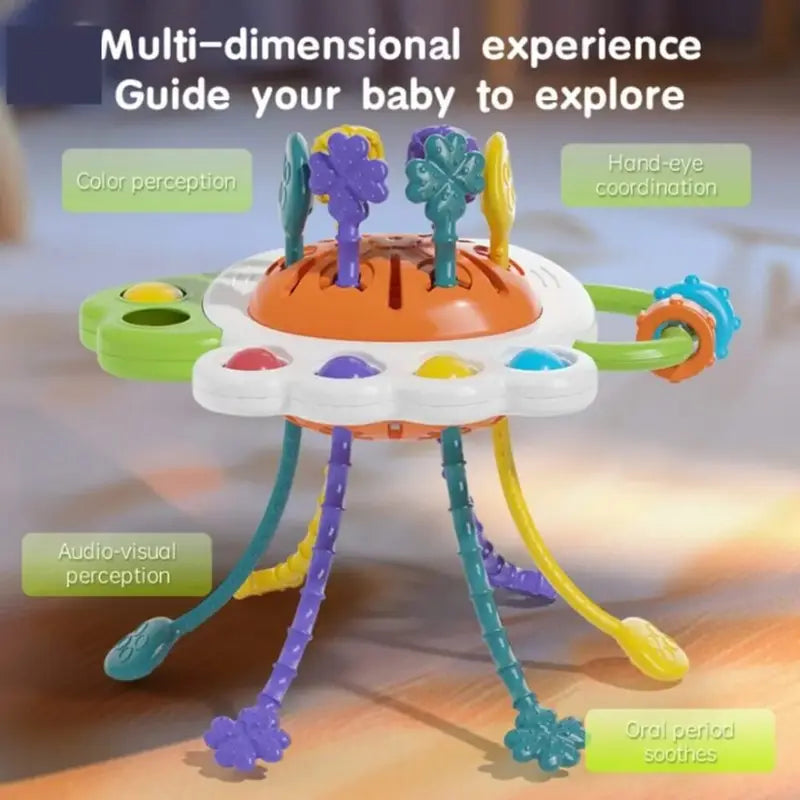 Pull String Sensory Activity Toy For Kids