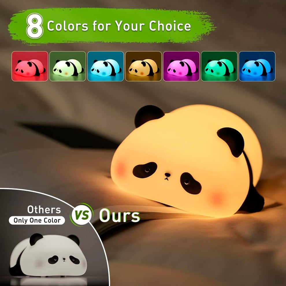 Chargable Panda Silicon Night Lamp