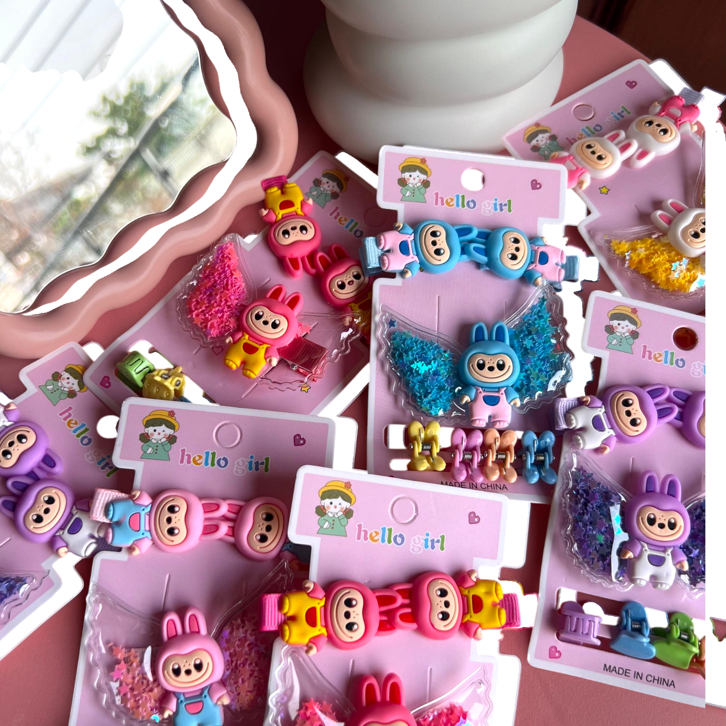 Labubu Hair Clips Set