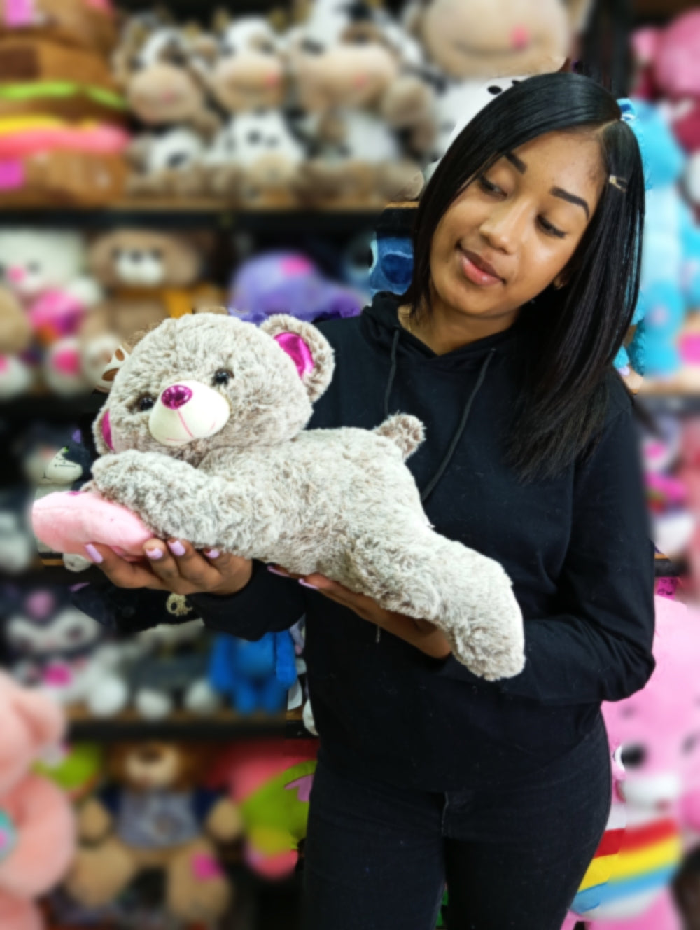Laying Teddy Bear Stuff Toy