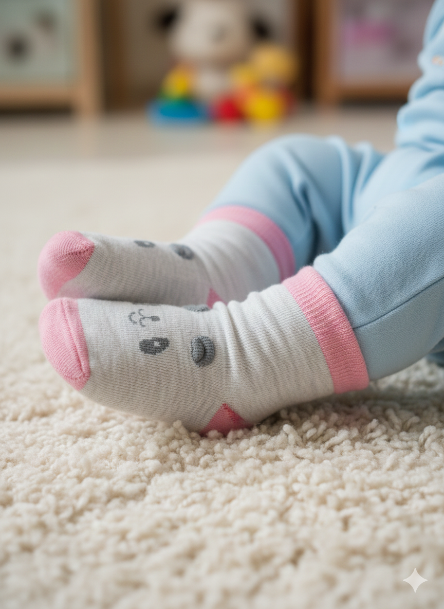 Panda Paws Cozy Baby Socks( 1 to 3 Years)