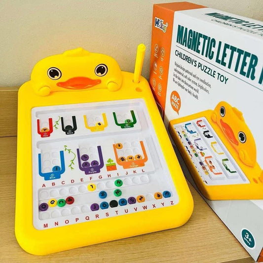 Magnetic Letter Maze – Duck Design Educational Puzzle Toy