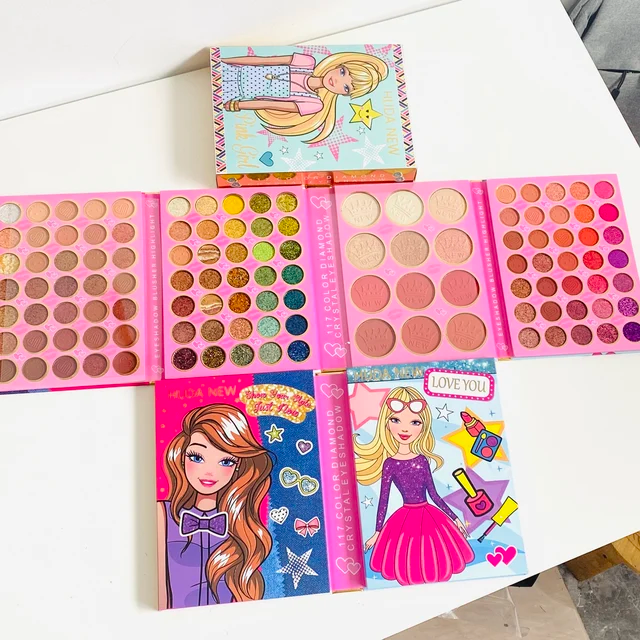 Barbie Pink Girl Multi Layered Makeup Pallette