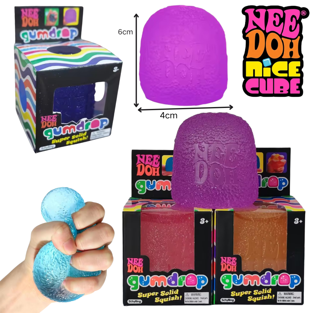 NEE DOH Gumdrop Super Solid Squishy β Viral Stress Relief & Sensory Toy