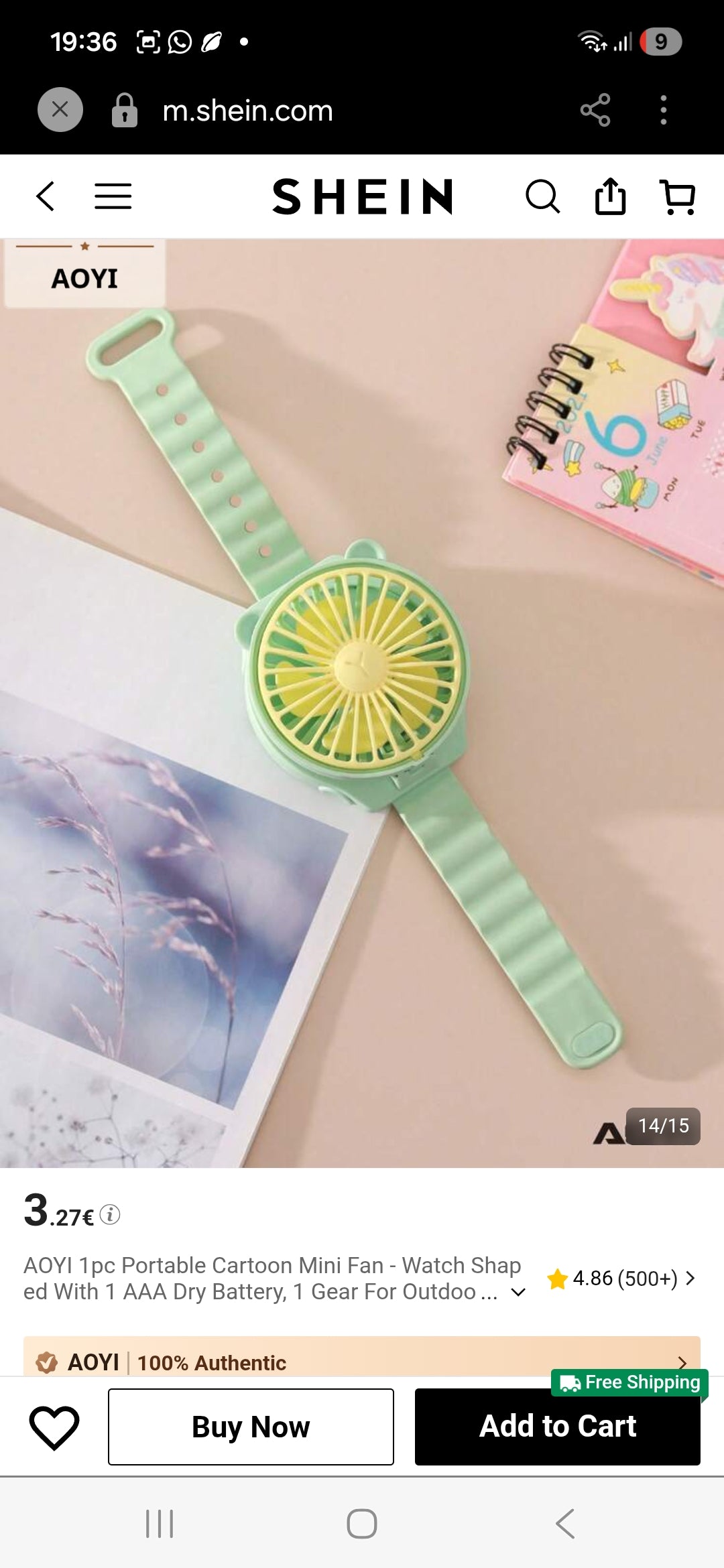 Portable Mini Wrist Fan