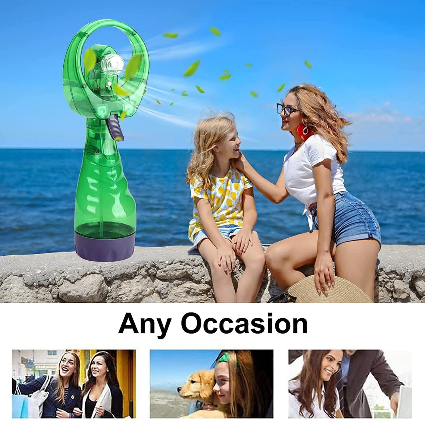 Water Spray Battery Operated Hand Fan