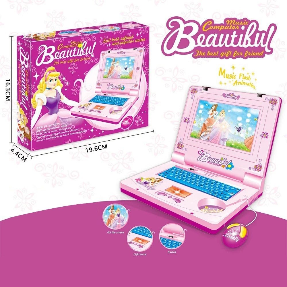 Princess Music Computer Toy Laptop