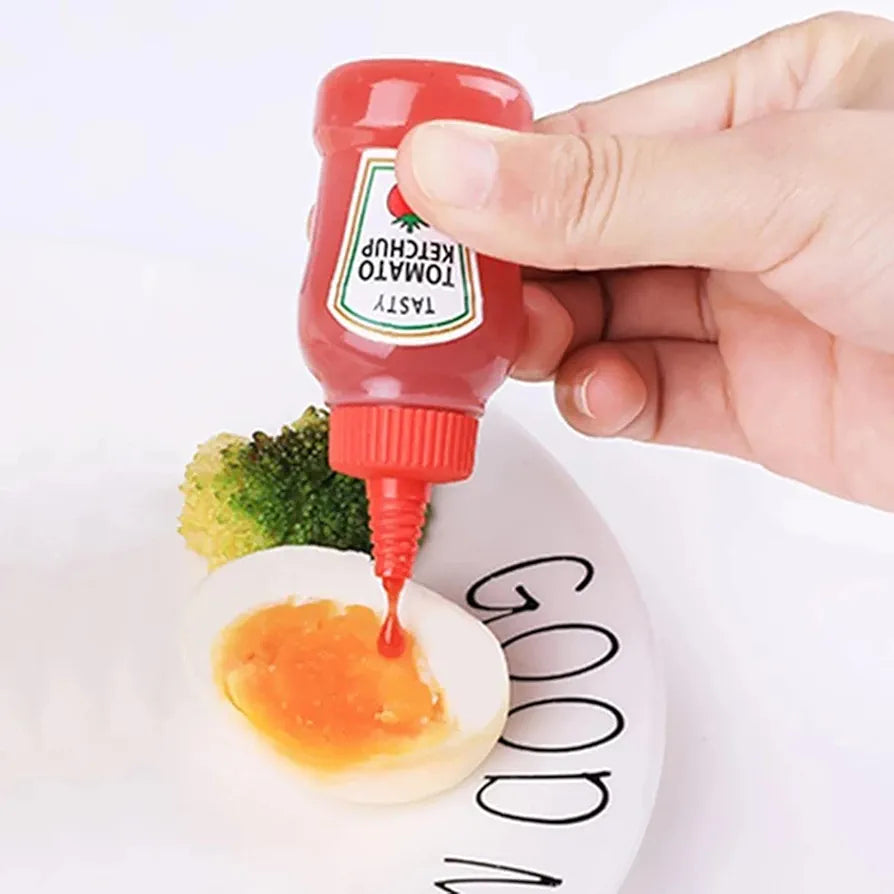 Mini Ketchup Bottle Pair For Lunch Box