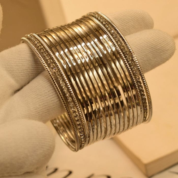 Silver High Quality Metal Bangles