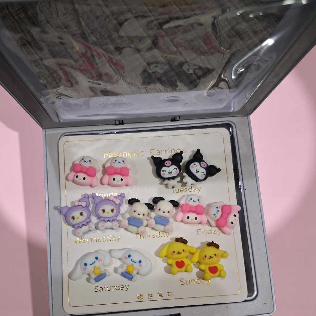 Sanrio Magnetic Earrings Set