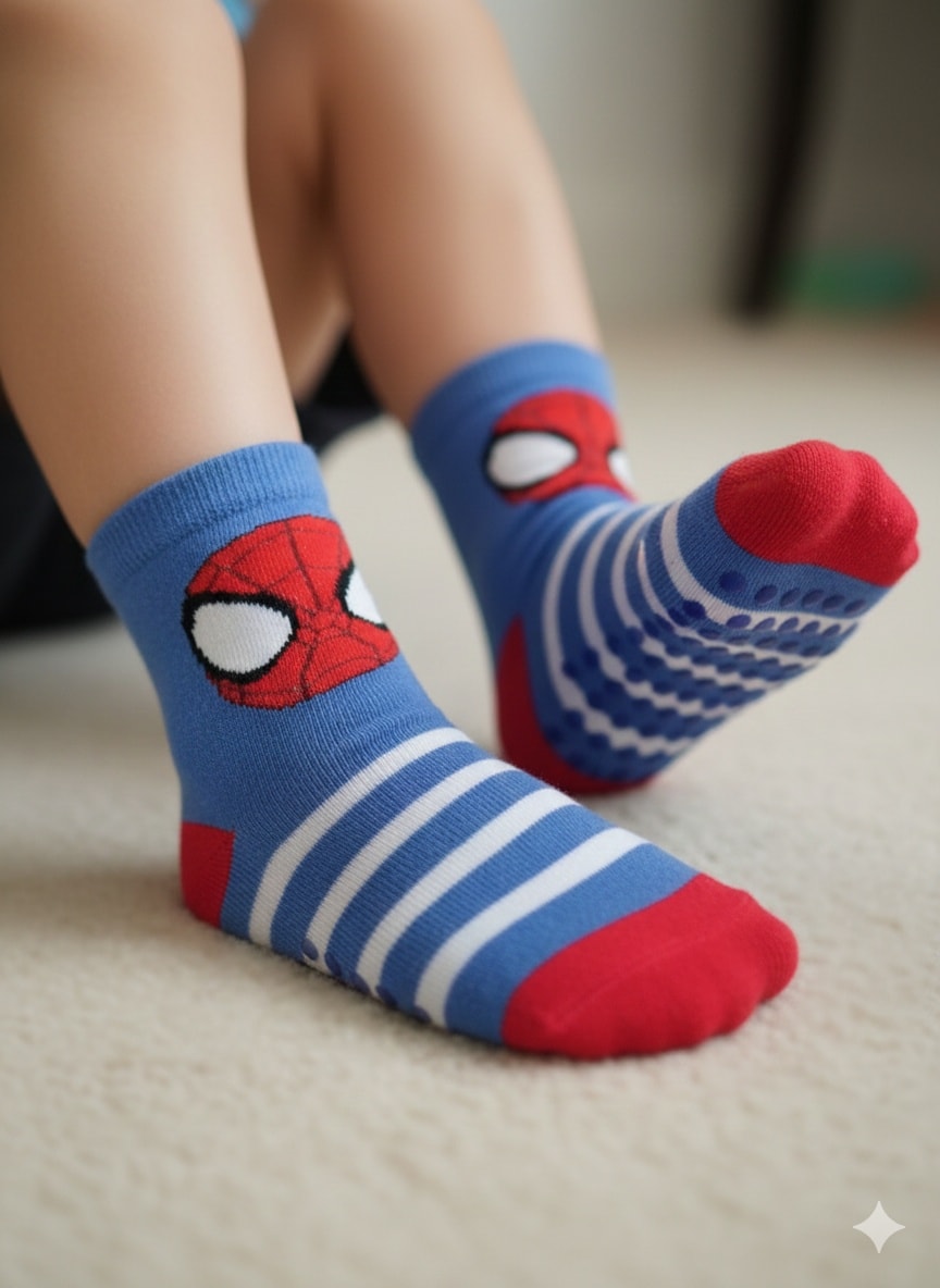 Spiderman Anti Slip Socks (3 to 5 Years)