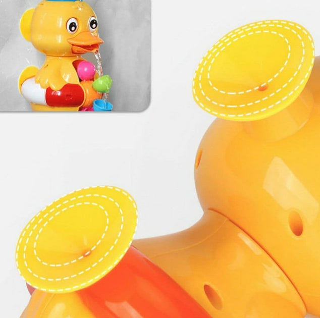Interactive Duck Bath Toy with a Water Wheel And Spinning Eyes