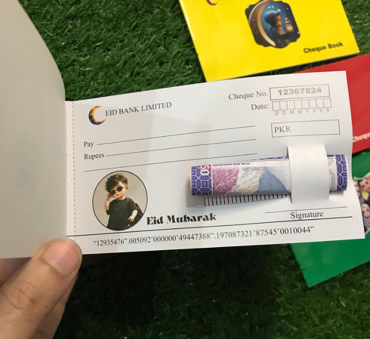Eidi Cheque Book | Book of 10 Cheques