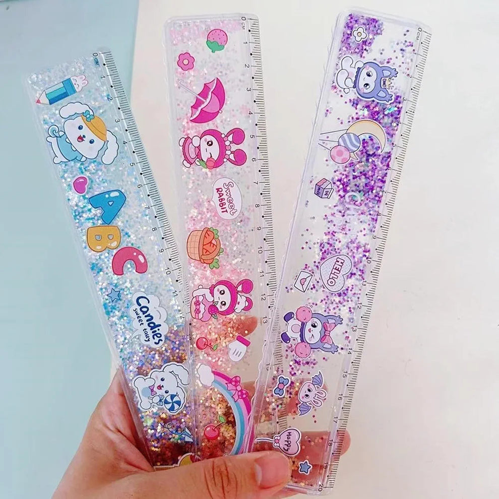 Centre Filled Glittery Water Scale | Ruler