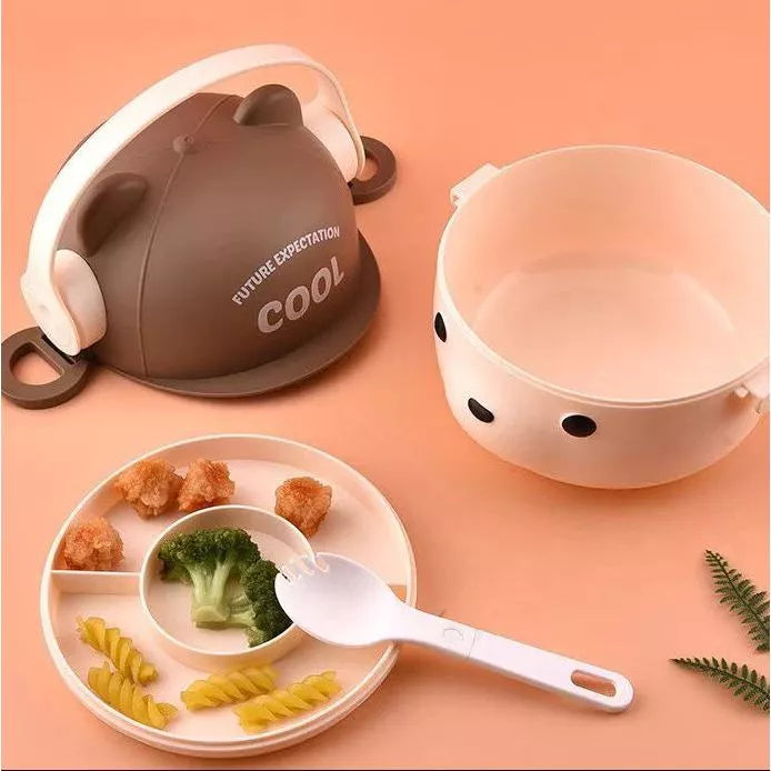 Bear Headphones Lunch Box