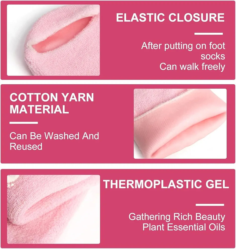 Premium Silicon Gel Moisturising Ultra Soft Spa Socks