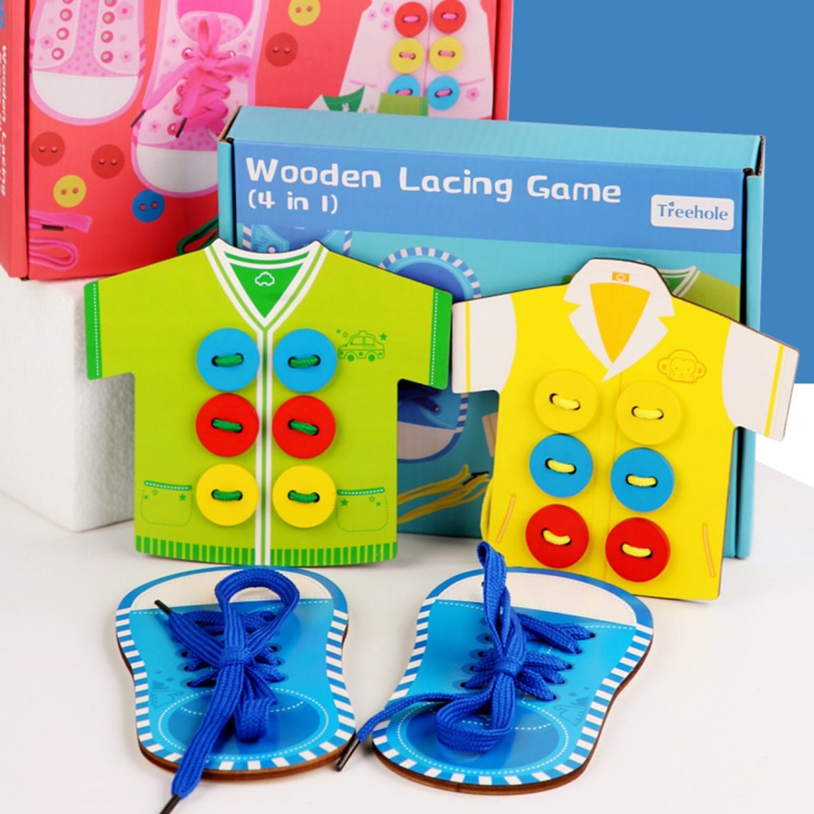 Wooden Lacing Learning Game