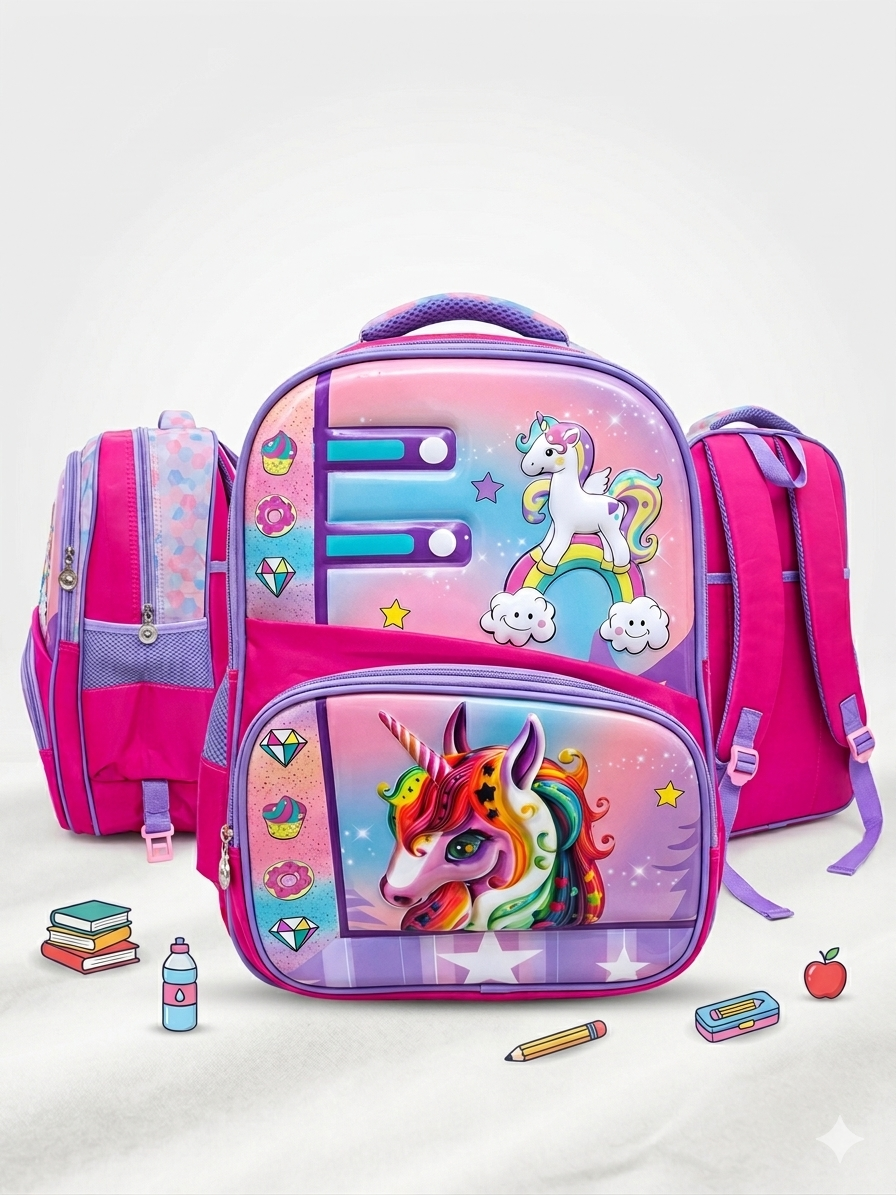 Unicorn School Bag for Kids (16 Inches)