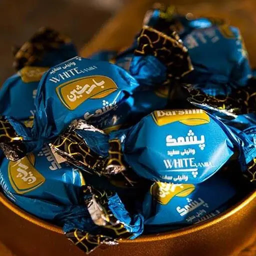 Barshin Vanilla Pashmak – White Chocolate Coated | Premium Persian Patisa Cotton Candy