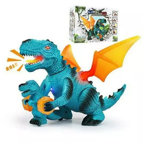 Walking Dinosaur Toy With LED Lights And Sounds Dragon Figures