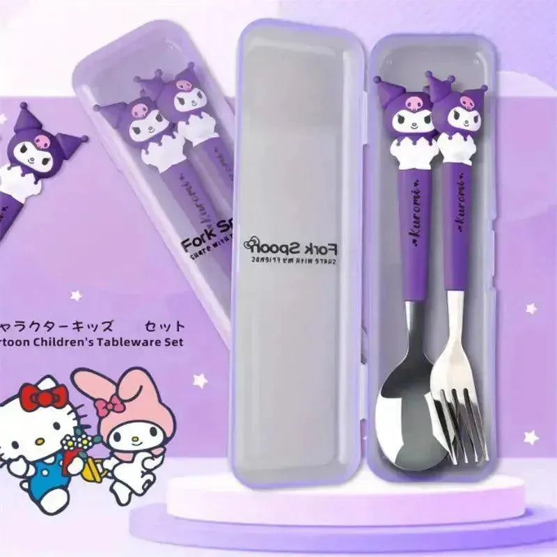Sanrio Stainless Steel Cutlery Set | Spoon & Fork