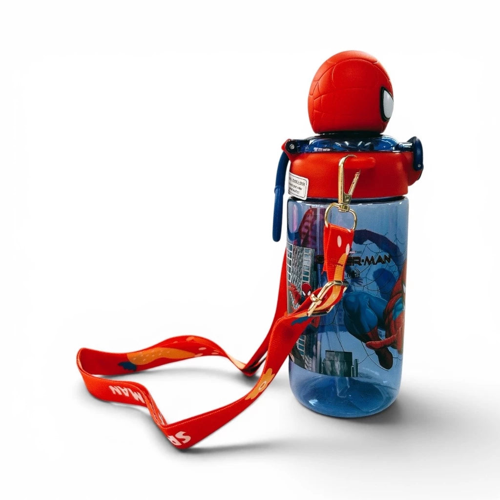 Kids 3d Disney & Sanrio Characters Water Bottles | 650 ml With Strap