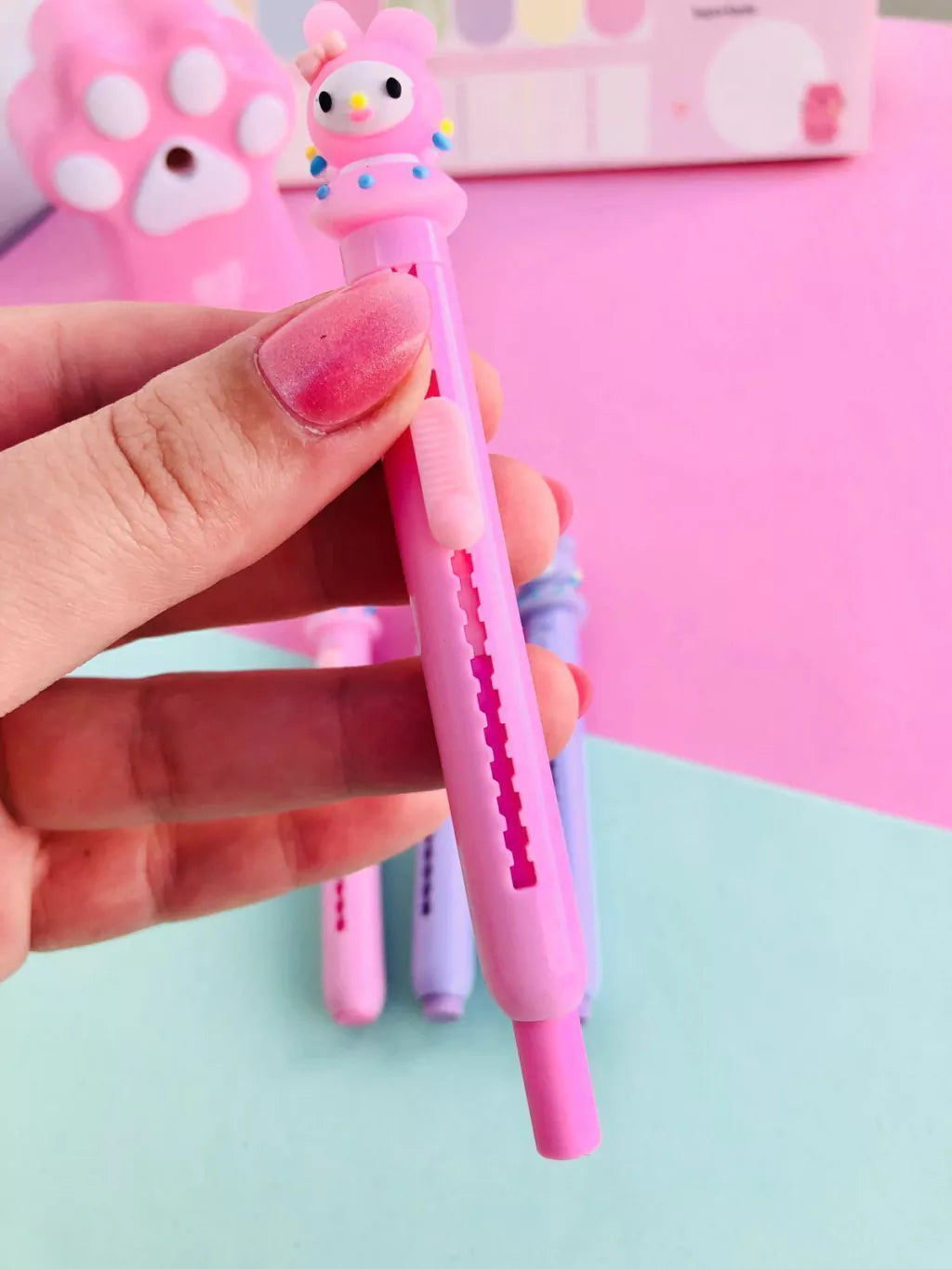 My Melody Push Pull Pencil Eraser