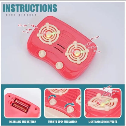 45 Pcs Kitchen Set With Light And Sound