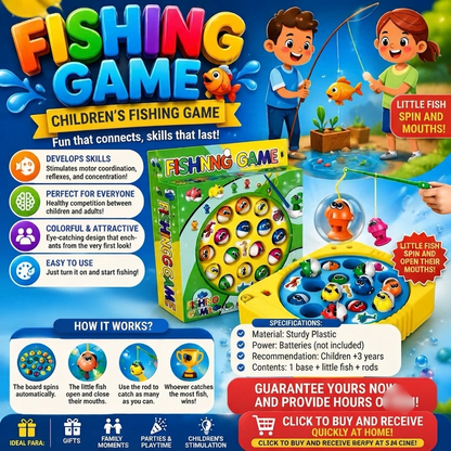 Rotating Fishing Game Toy With Music