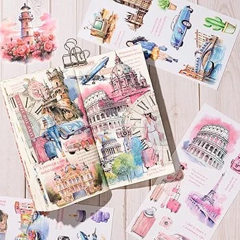 Vintage Journaling Sticker Book 20 Sheets