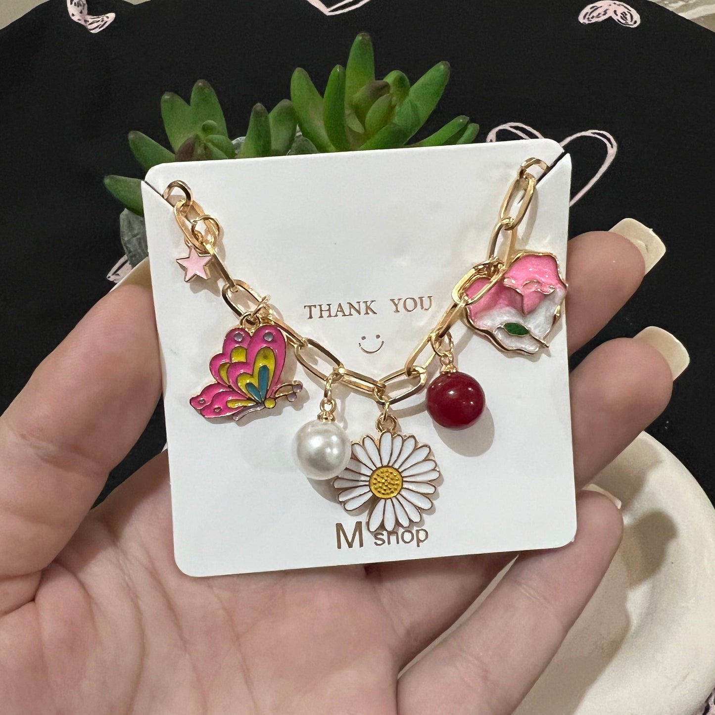 Kids Butterfly Charms Bracelet
