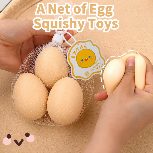 3 in 1 Eggs Squishy Net