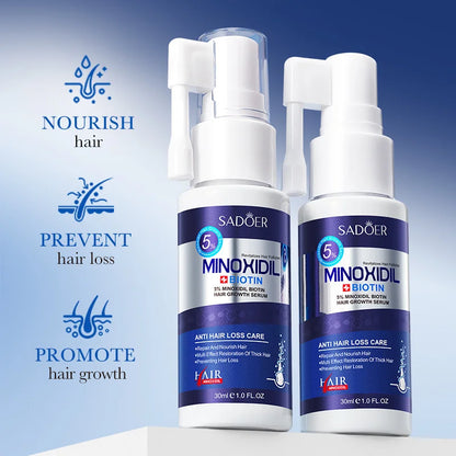 Korean Minoxidil Biotin Thick Hair Growth Serum Spray
