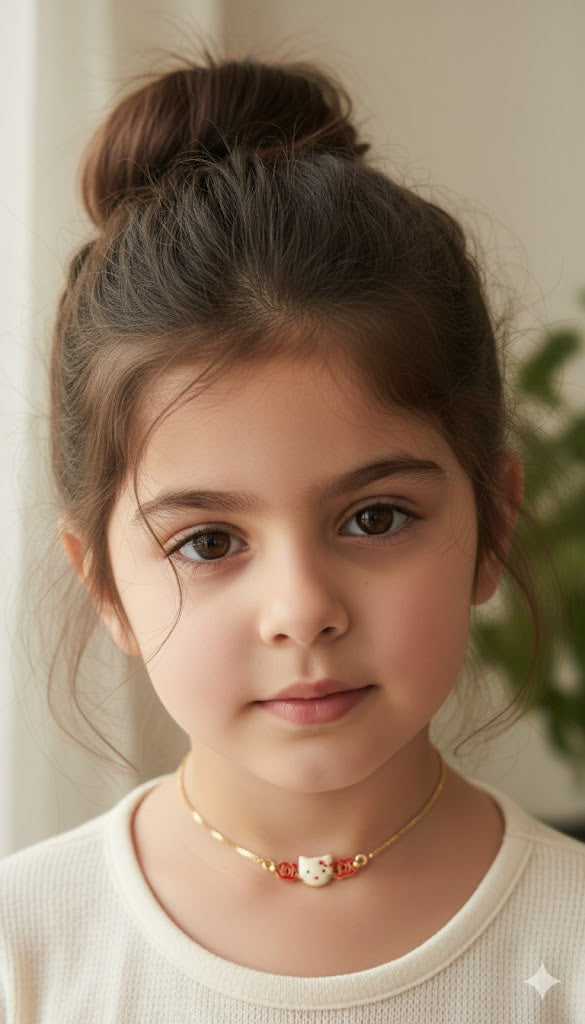 Hello Kitty 18 Karat Gold Plated Necklace