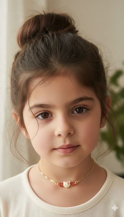 Hello Kitty 18 Karat Gold Plated Necklace