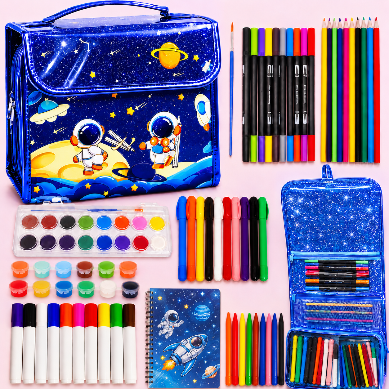 Spaceship 78 Pcs Art Colour Set | Briefcase Bag
