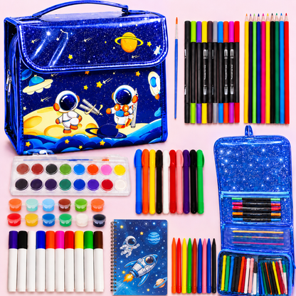 Spaceship 78 Pcs Art Colour Set | Briefcase Bag