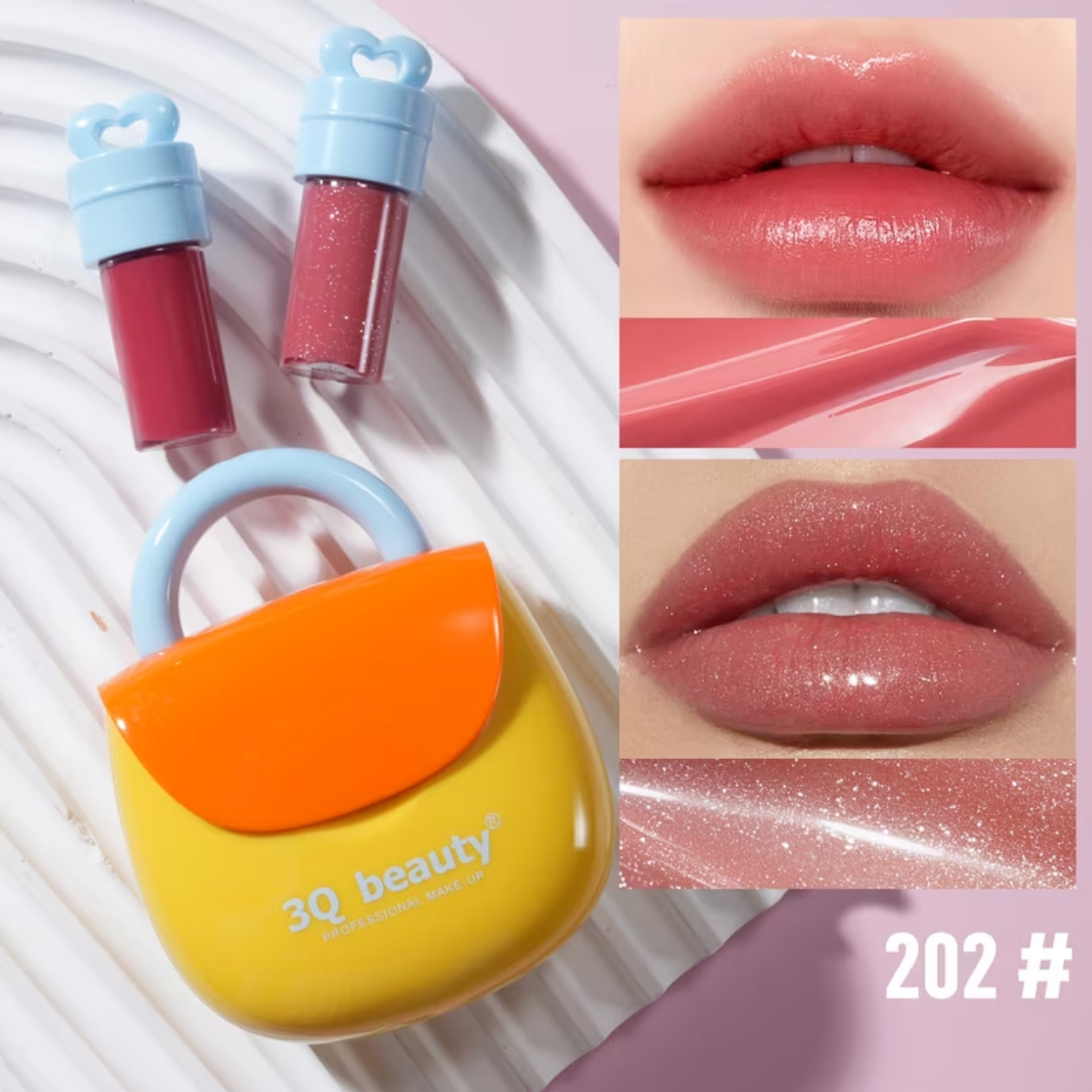 Korean Bag Lip Gloss Pack Of 2 Lipstick