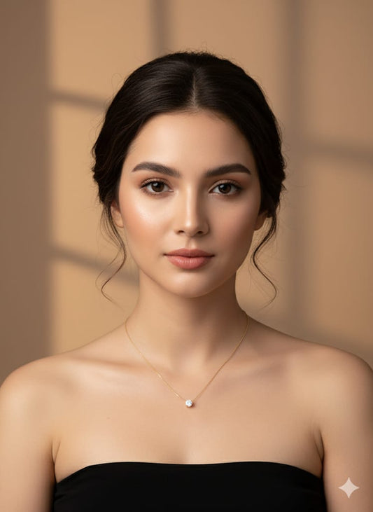 Stainless Steel Zircon Pendant