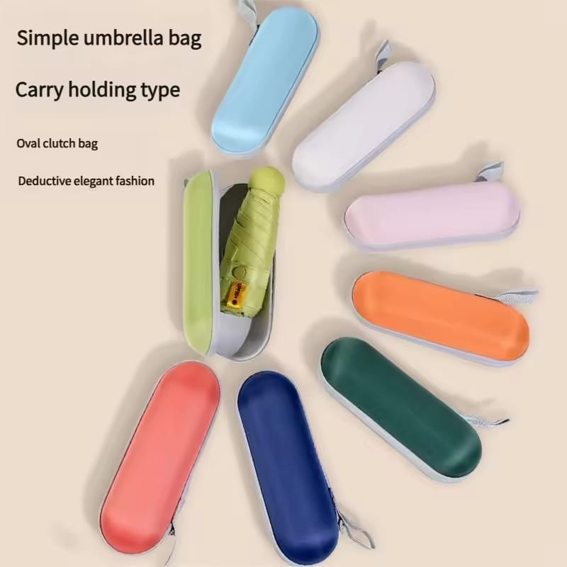 Portable Capsule Travel Umbrella – UV Protection & Waterproof