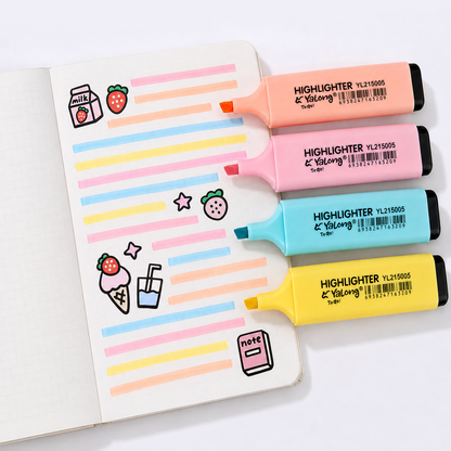 Pastel Highlighters Pack of 4