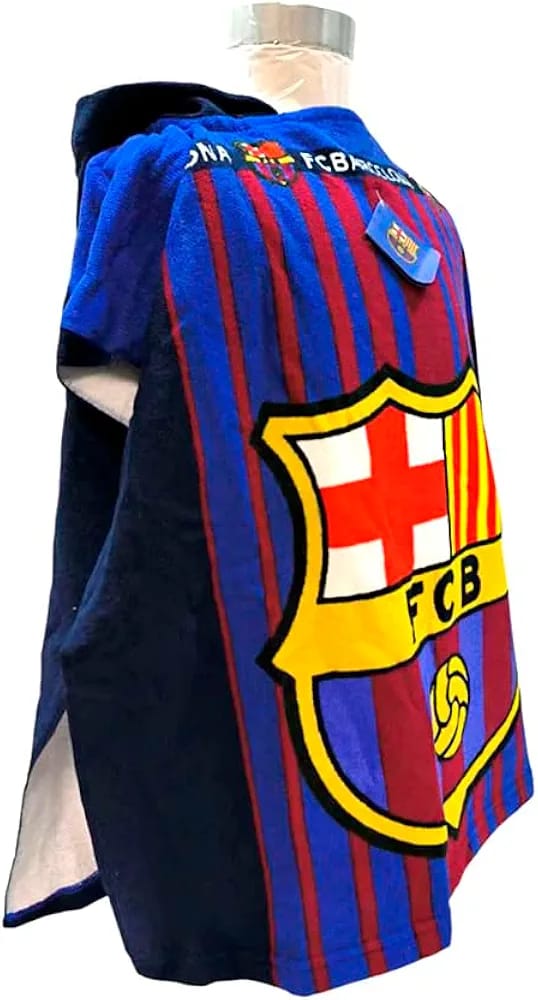 Kids FCBARCELONA Ponchu Bath Robe | Towel Material