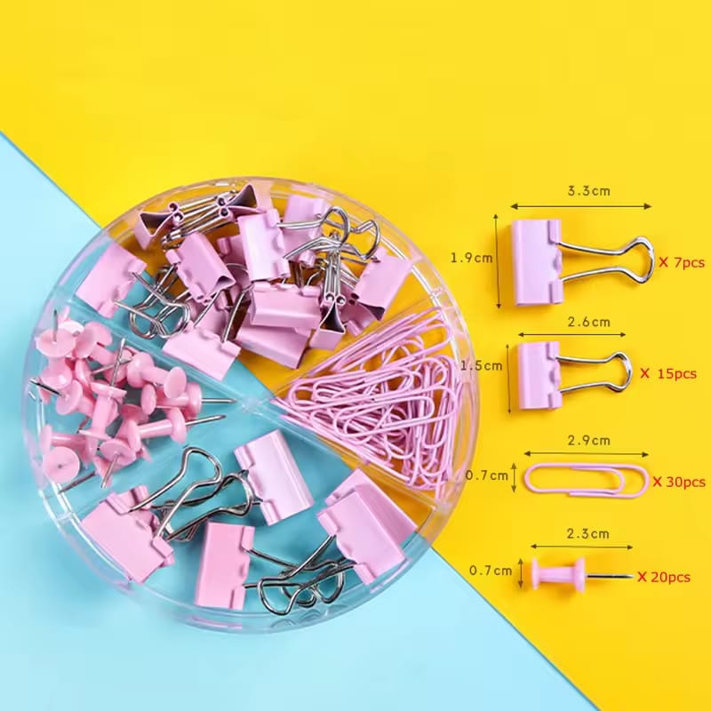 4 in 1 Paper Clips | Binder Clips |Bulldog Clips | Push Pins