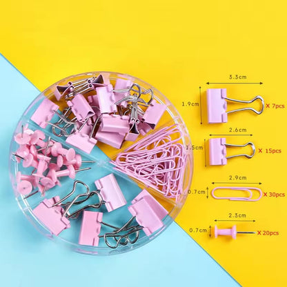 4 in 1 Paper Clips | Binder Clips |Bulldog Clips | Push Pins