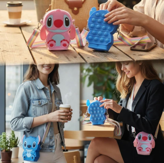 Stitch Popit Cross Body Bag With Strap