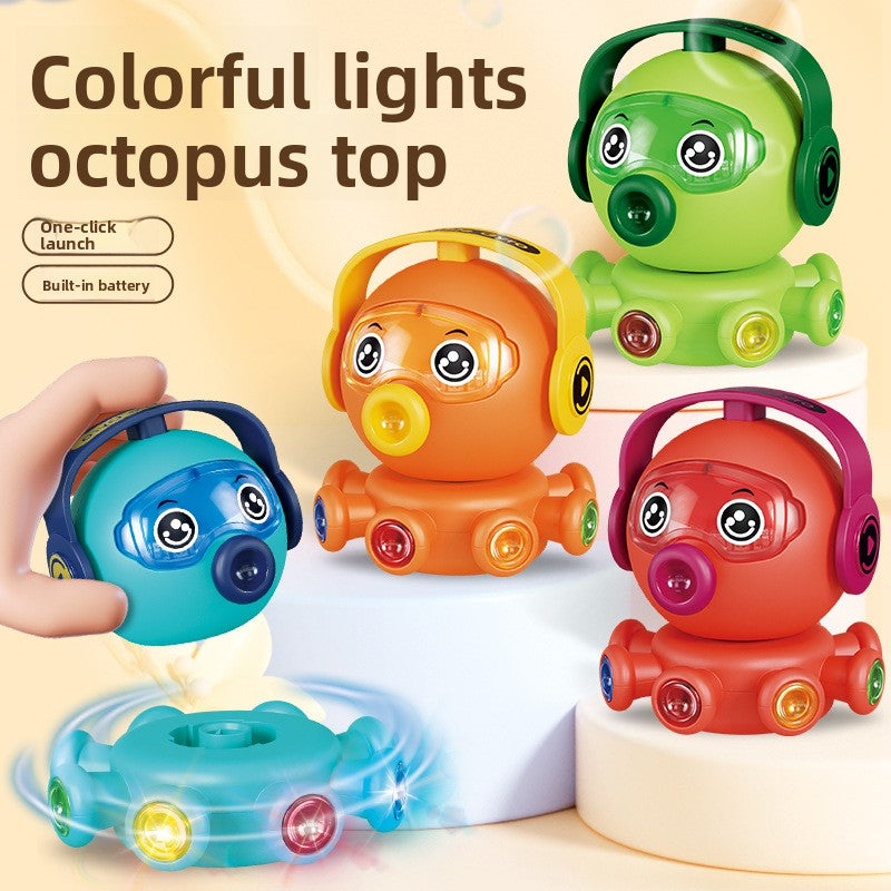 2 in 1 Gyro Flying And Land Spinner With Lights